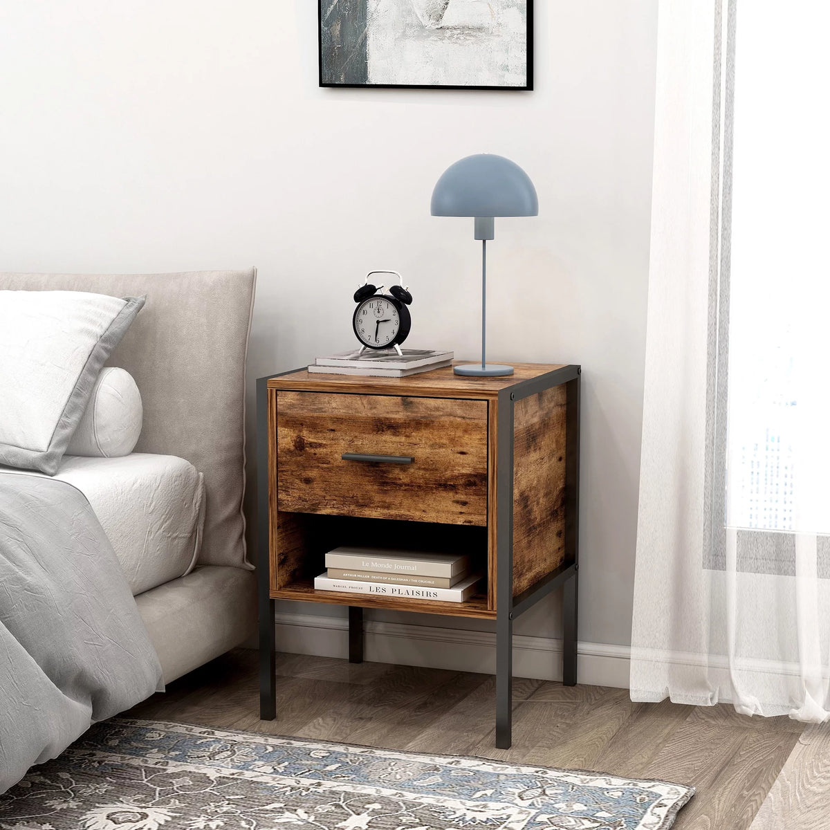 Rustic Brown 6 Drawer Wood Dresser X3694
