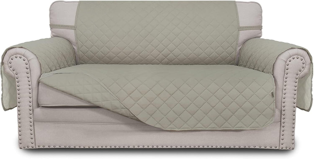 Sofa Slipcover Reversible Water Resistant Couch Cover with Elastic Straps Y803682