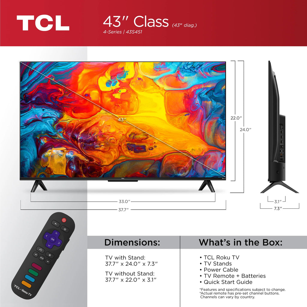 43 Class 4K UHD HDR Smart TV N2070