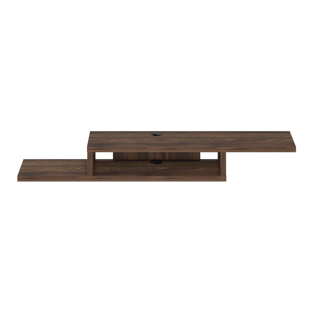 Wall Mounted Floating Media Console, 60 inch, Columbia Walnut Q9821
