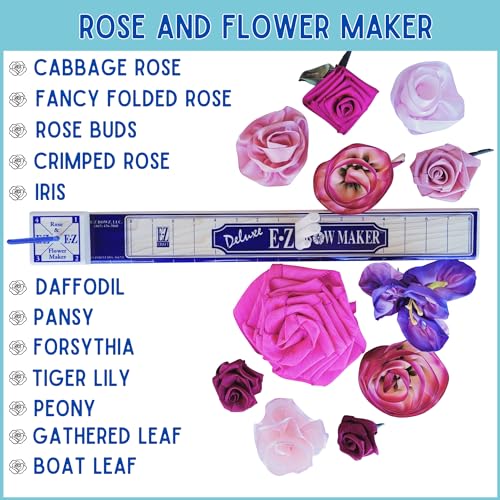 Bow Maker with Flower Attachment Tool Kit for Ribbon Crafts D98698