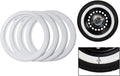 4 pcs White Wall Tires for R14 E807