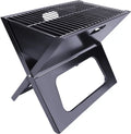 Charcoal BBQ Grill Foldable Black Z9090