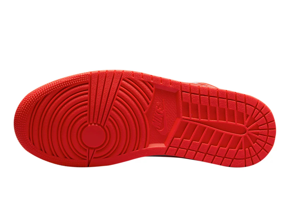 White Habanero Red Mid Sneakers J1431