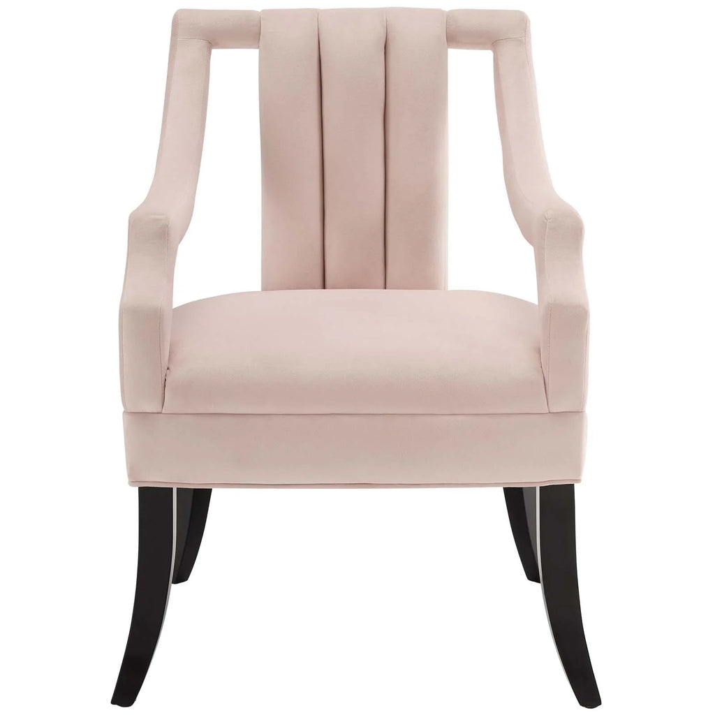 Pink Velvet Accent Side Chair O73903