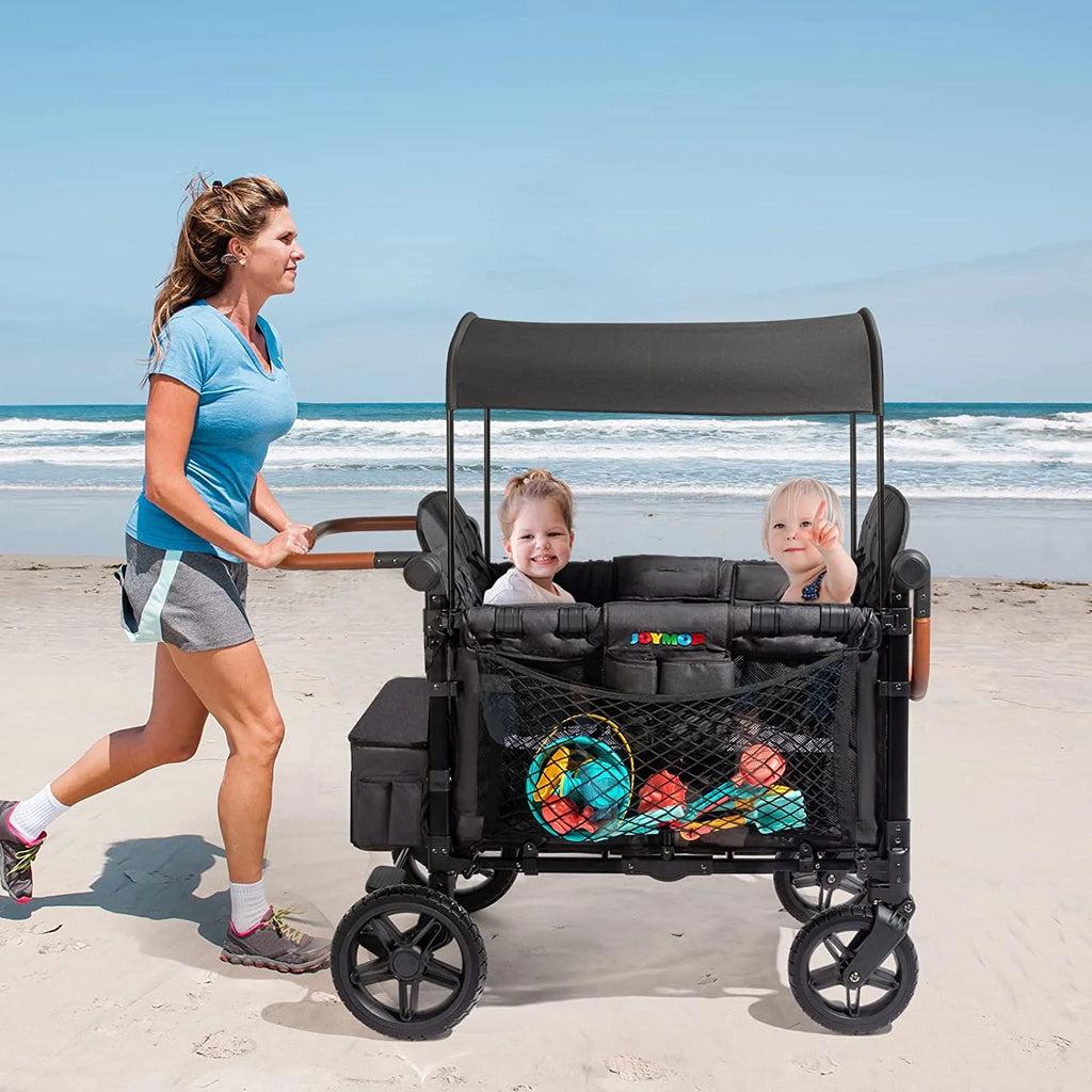 4 Seater Stroller Wagon with UV-Protection Canopy J707