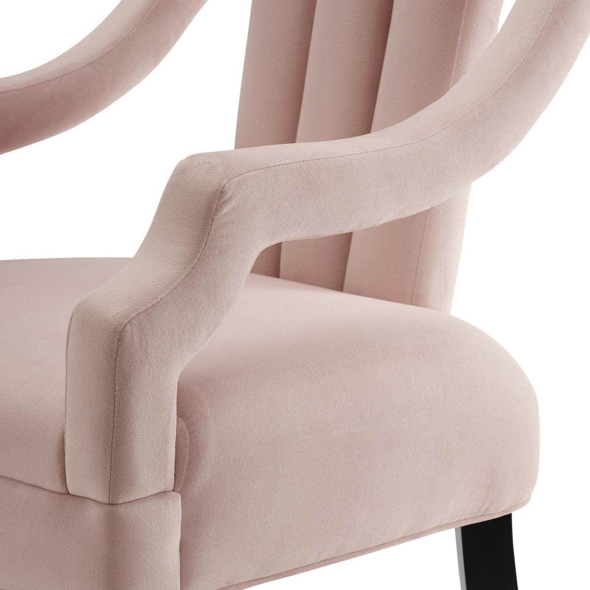 Pink Velvet Accent Side Chair O73903