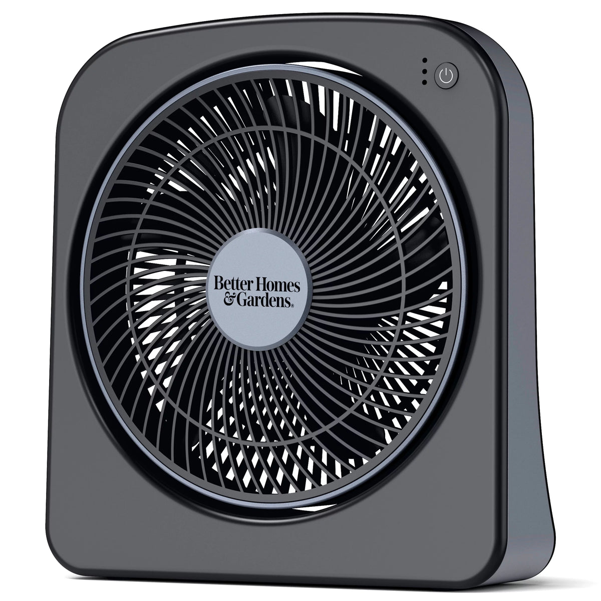 9 Dual Power Portable Fan, 3 Speeds, Adjustable Tilt, Black G1999