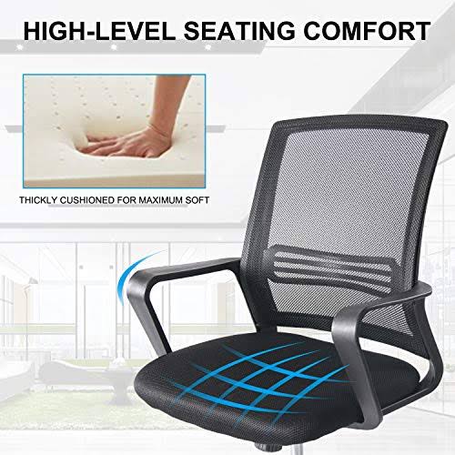 Adjustable Rolling Swivel Drafting Chair Stool with Foot Ring U817