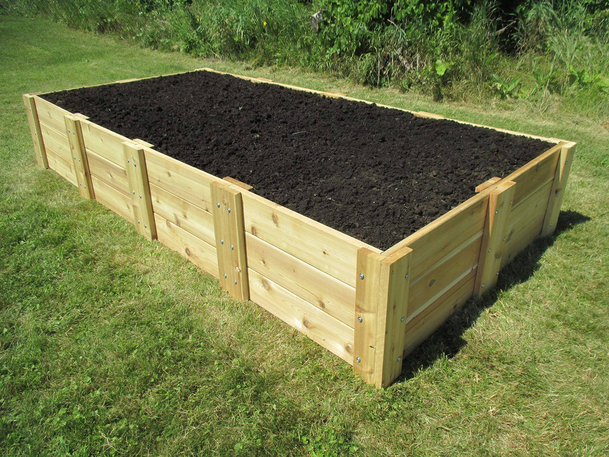 Cedar Raised Garden Bed 4 ft. x 8 ft. x 16.5 in. X92249