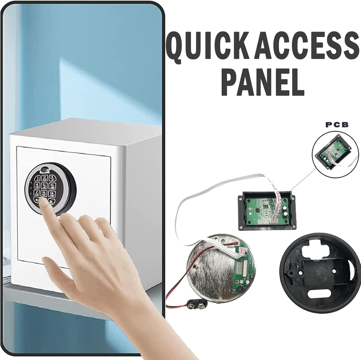 Chrome Electronic Digital Keypad Safe Lock N127