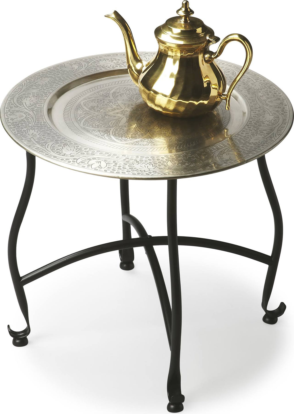 Etched Round Tray Table U504