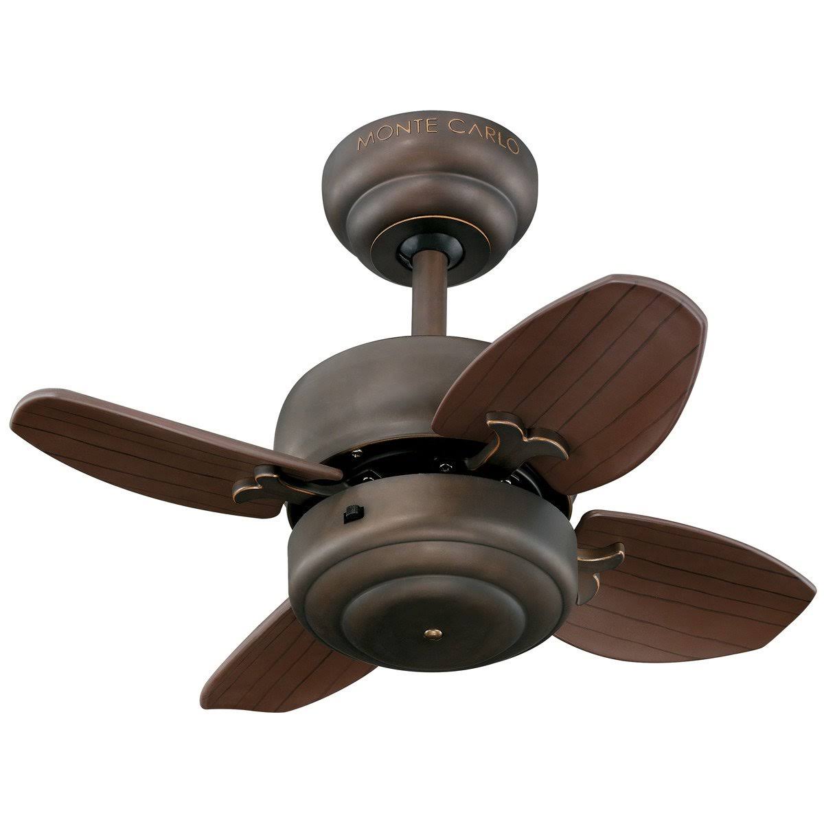 White 4-Blade 20x22 Mini Indoor Ceiling Fan U1433