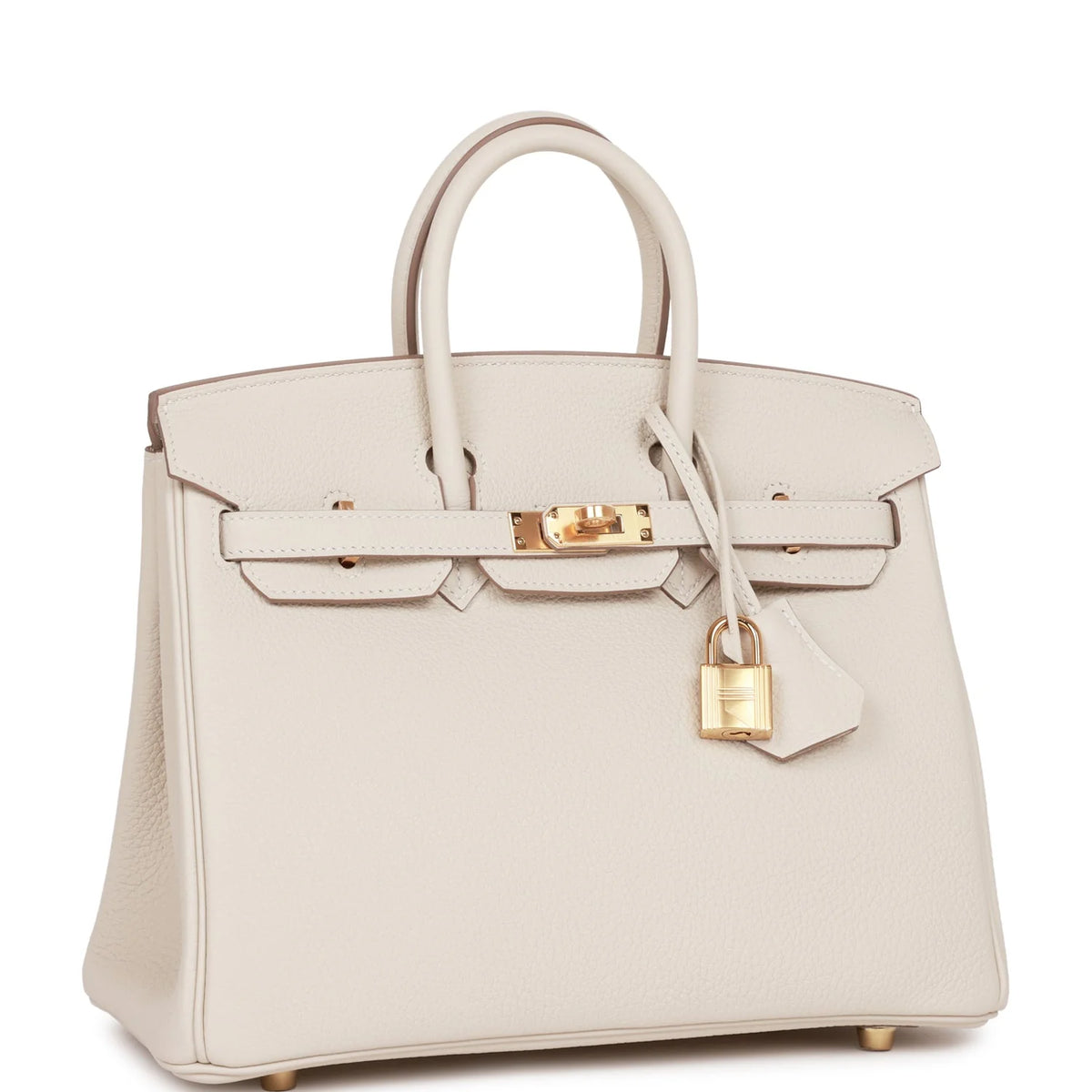 Birkin 25 Craie Togo Gold Hardware P381