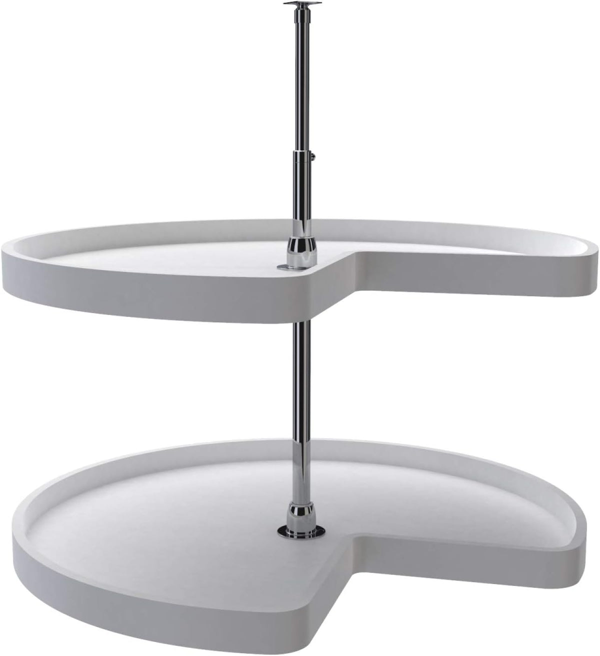 32-Inch White 2-Shelf Lazy Susan L90272