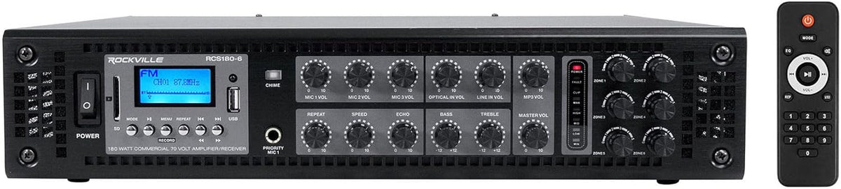 6 Zone Home Audio System with 14 Ceiling Speakers U1363