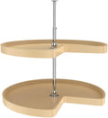 32-Inch White 2-Shelf Lazy Susan L90272