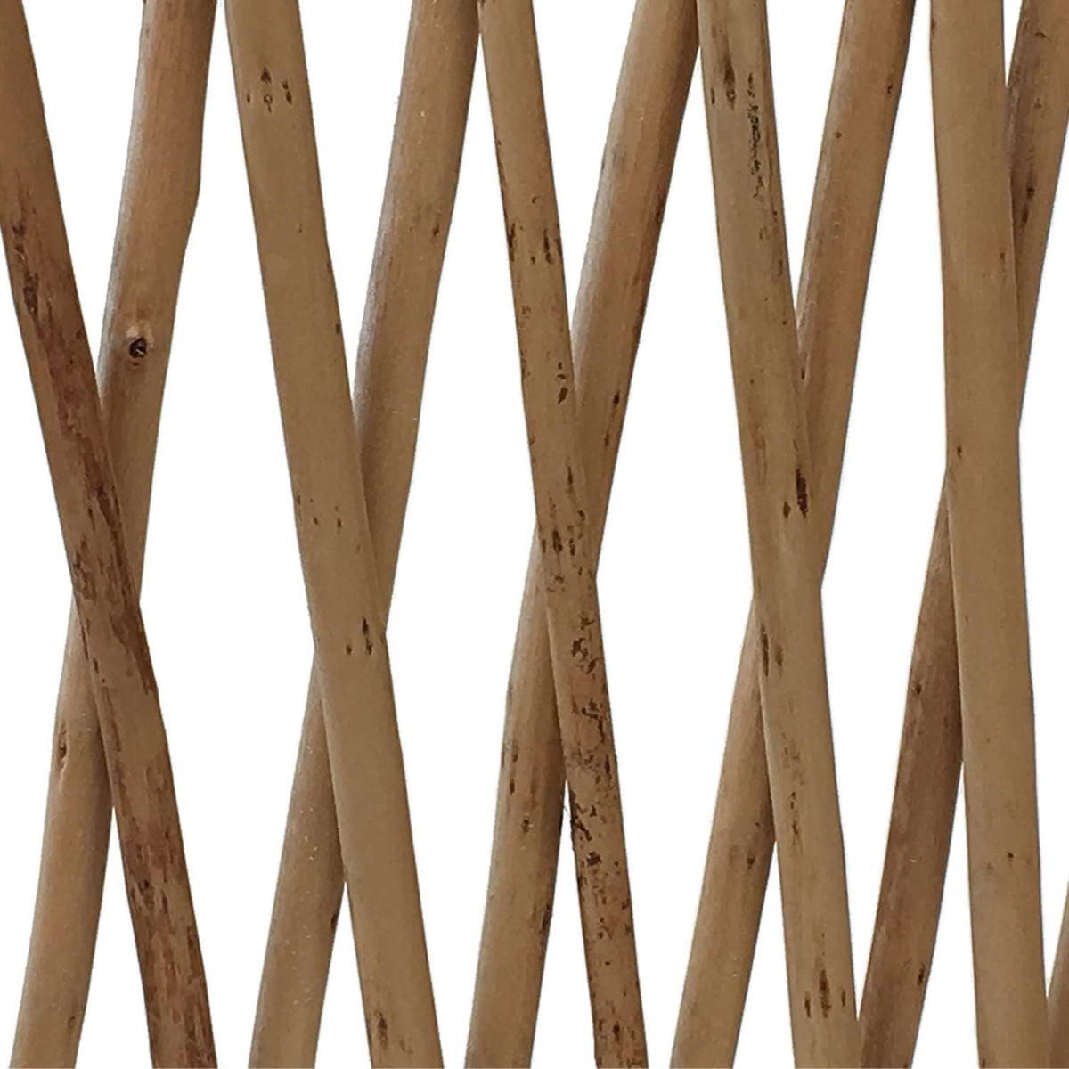 36 in H x 72 in L Carbonized Willow Wood Trellis E7167