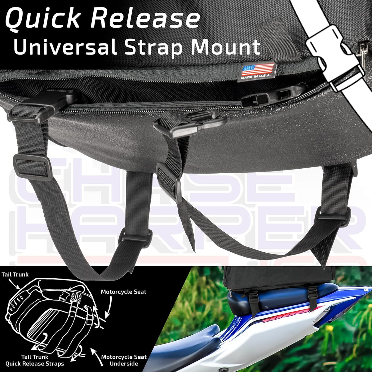 Tail Trunk with Adjustable Strap Mounting System Z2987