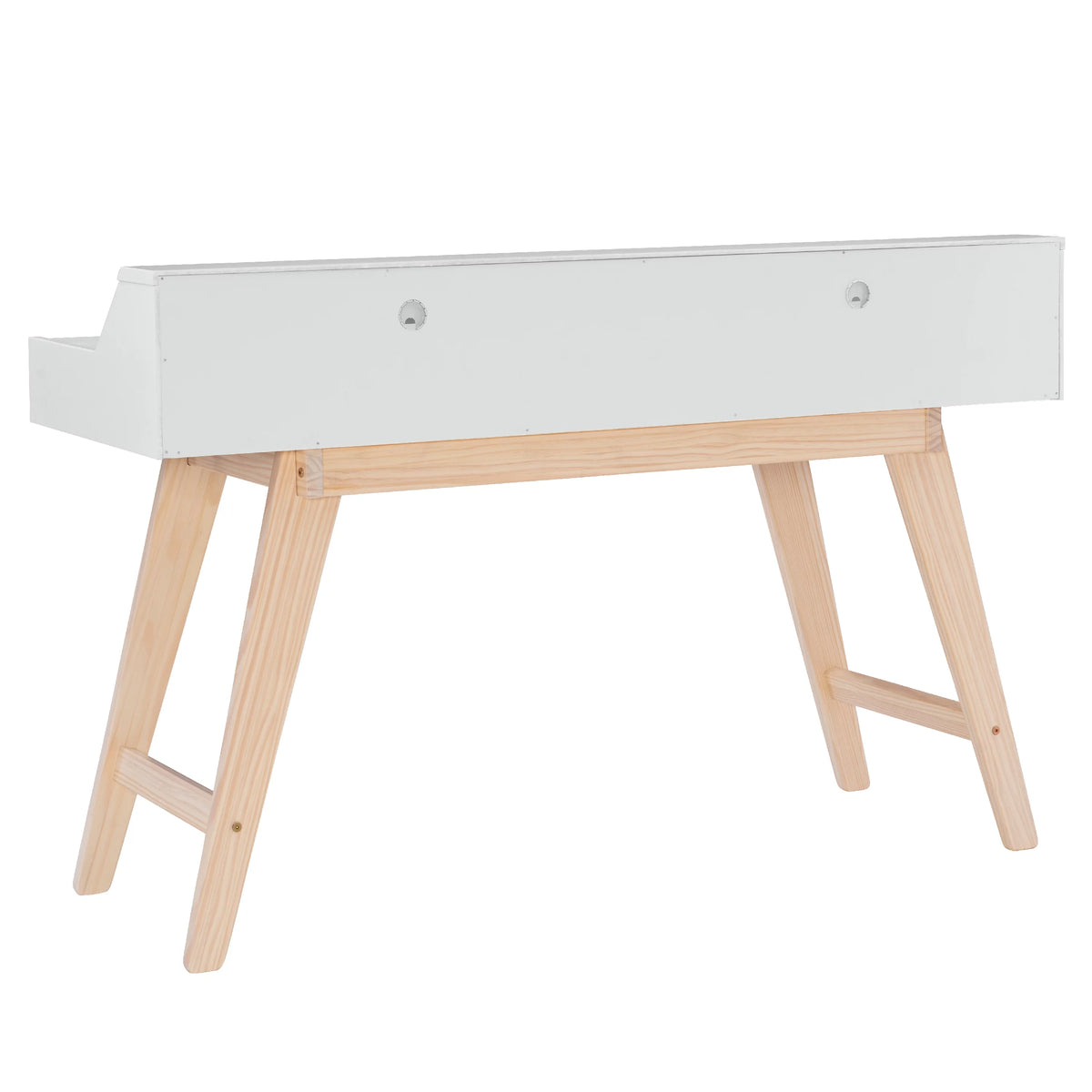 2-Drawer Desk, Natural and White Finish U17644