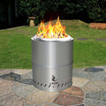 Stainless Steel Smokeless Wood Burning Fire Pit with Grill J5750
