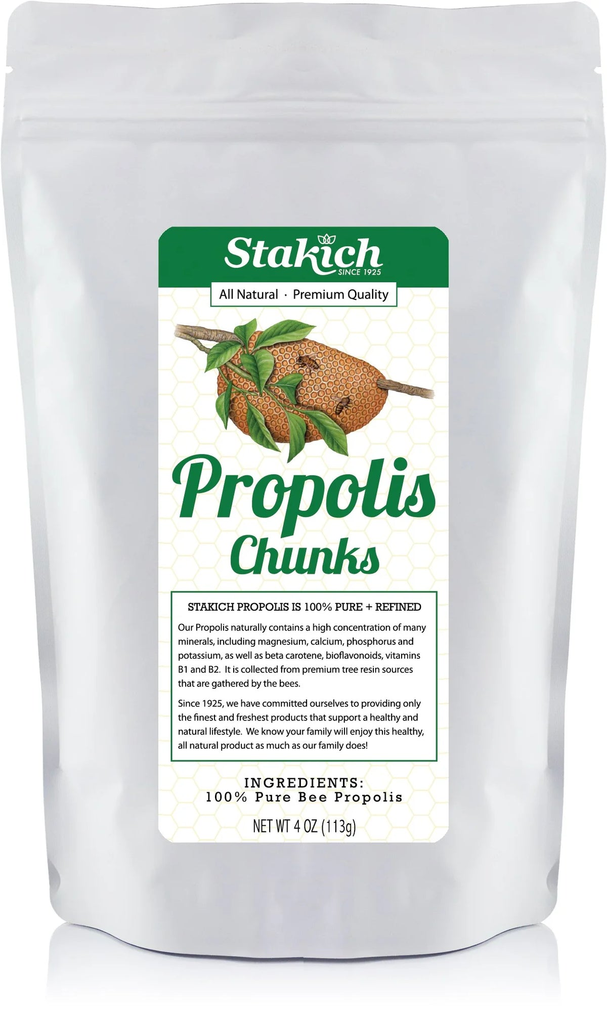 Pure Natural Bee Propolis Chunks 4 Ounce D374763
