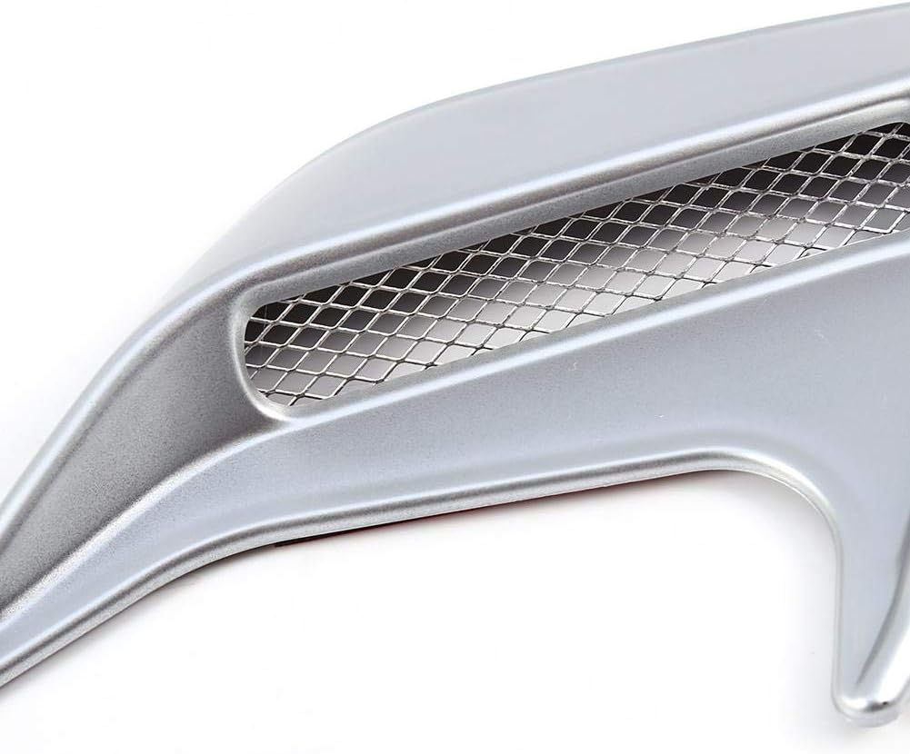 Silver Pack of 2 Car Hood Air Flow Vent Cover I438