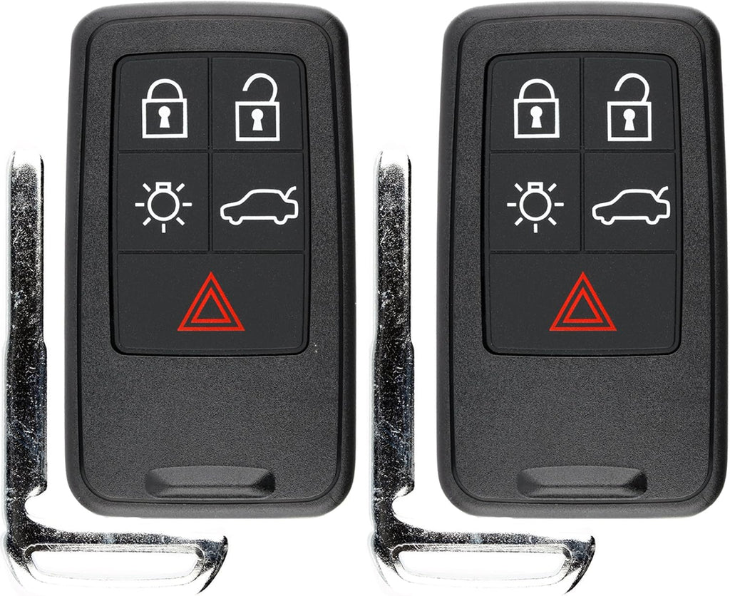 Keyless Entry Remote Control Car Key Fob Uncut Key Blade (Pack of 2) L741196