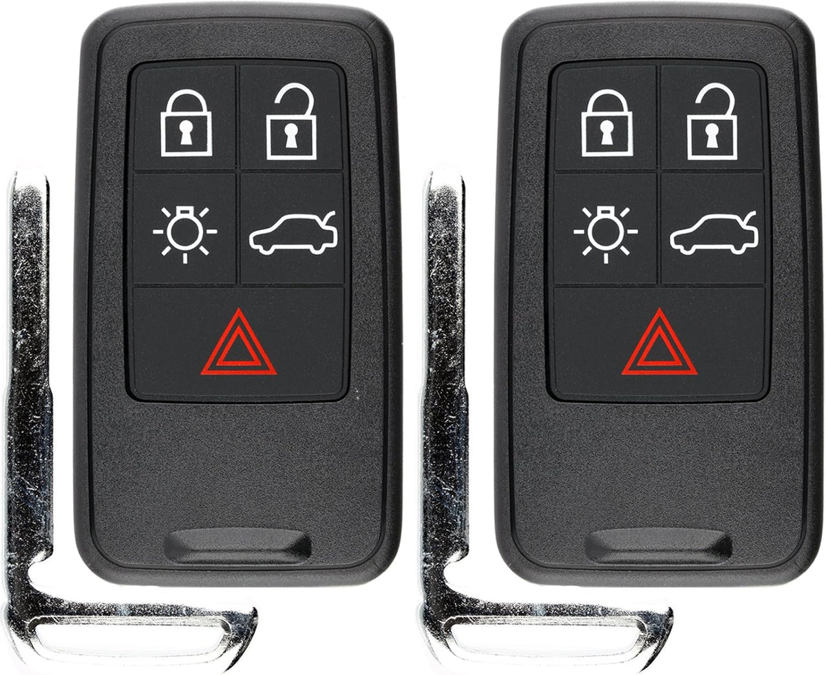 Keyless Entry Remote Control Car Key Fob Uncut Key Blade (Pack of 2) L741196