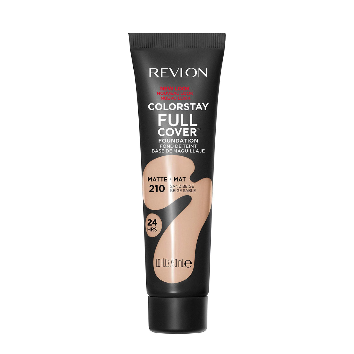 Matte Full Cover Foundation, 210 Sand Beige 1.0 Fl Oz (Pack of 2) O788