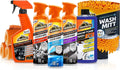 Car Care Kit, Car Wax & Wash Kit, Glass Cleaner, Car Air Freshener, Tire & Wheel Cleaner, 8 Pieces Pack of 2 V6033