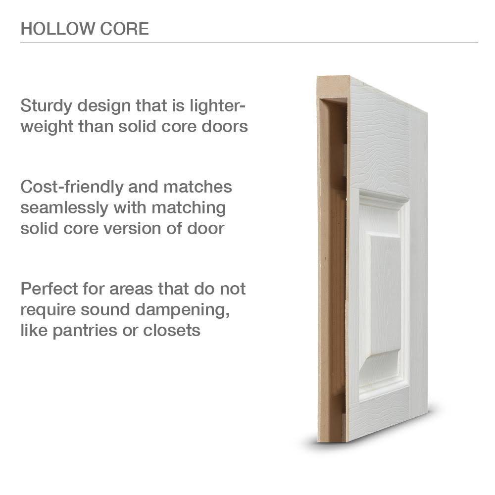 White Molded Composite MDF Closet Bi-Fold Door I655