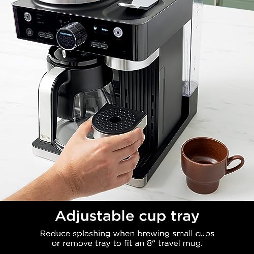Espresso & Coffee Maker with Built-in Frother, Black B8349
