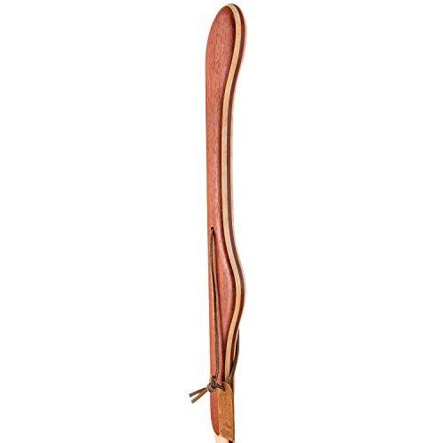 Twisted Laminated Padauk Maple Walking Stick B2962