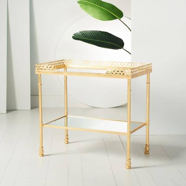 Gold Leaf 2 Shelf Table J78699