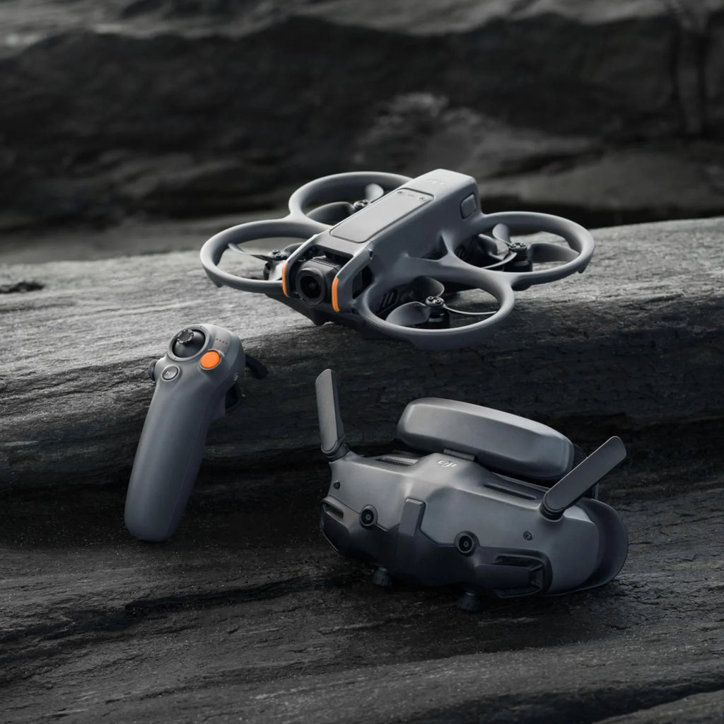 FPV Drone Fly More Combo (3 Batteries) with Camera 4K Includes Goggles 3 and RC Motion 3, Built-in Propeller Guard A688