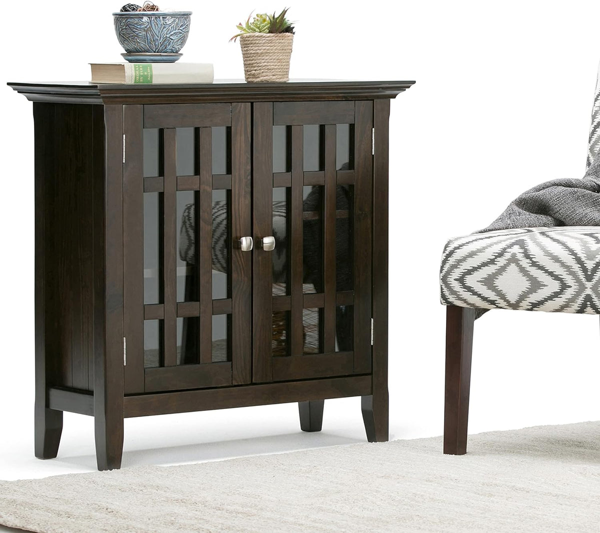 32 in Grey Storage Media Cabinet B320372