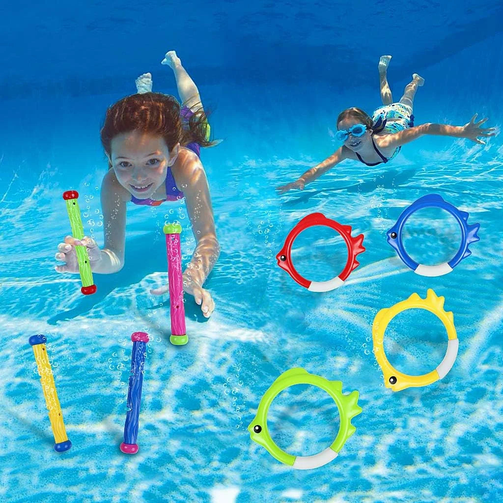 31 Pcs Pool Diving Toys with Storage Bag D430