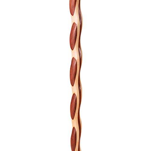 Twisted Laminated Padauk Maple Walking Stick B2962