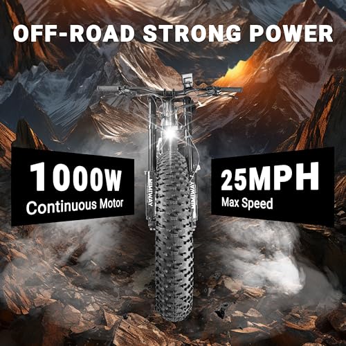 26"x4.8" 750W Electric Mountain Bike with Four-Bar Linkage Suspension K38961