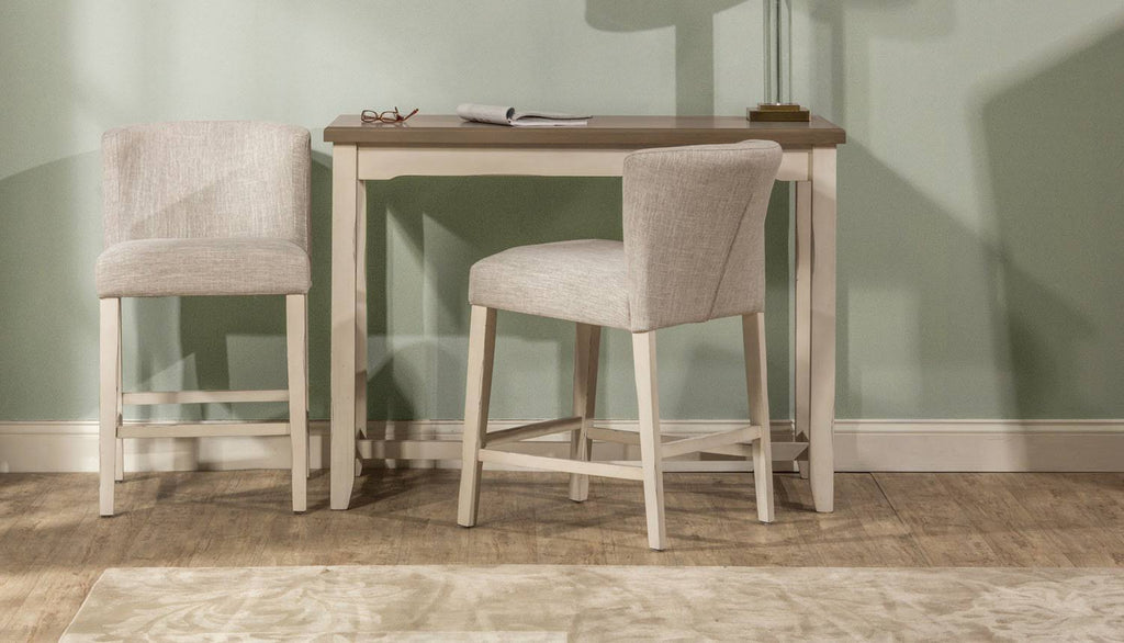 3-Piece Counter Height Side Dining Set with Wing Arm Stools L46061