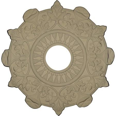 17 1/2x22OD x 4x22ID x 1x22P Hand-Painted Ceiling Medallion E843825