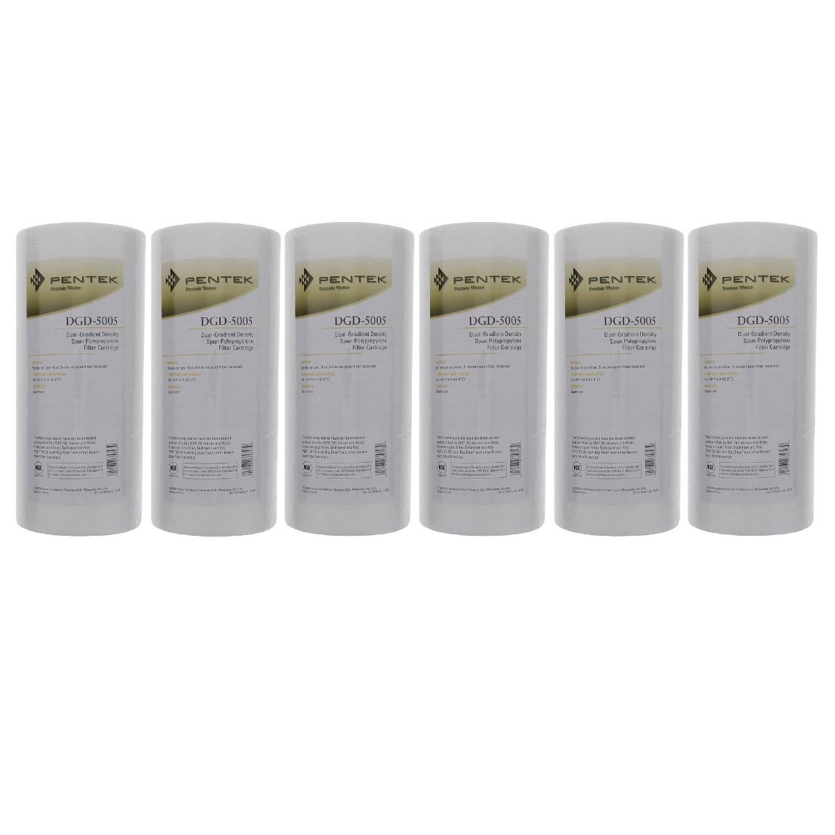 10 inch x 4-1/2 inch Spun Polypropylene Filter Cartridge 6 Pack V961