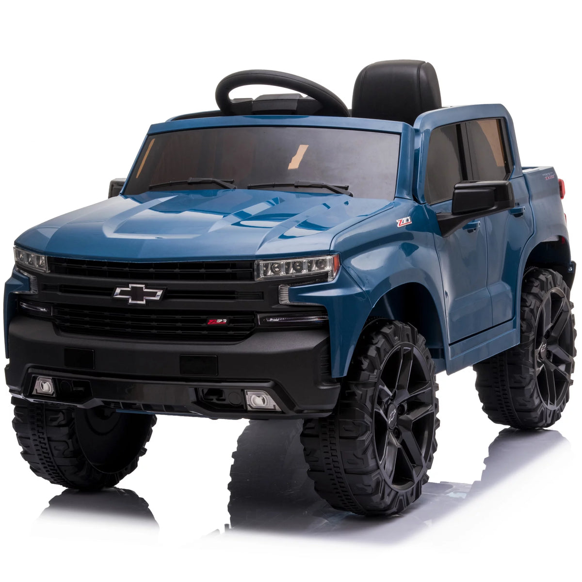 12V Battery Powered Licensed Chevrolet Silverado Truck - Red M11250