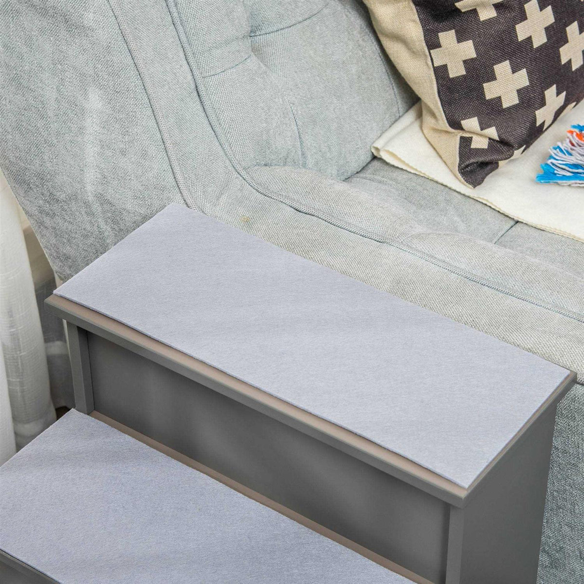 Small Pet Stairs with Cushioned Removable Covering J656