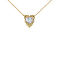 Emerald Green 10K Yellow Gold Birthstone Heart-Shaped Pendant Necklace with 22" Chain S108178