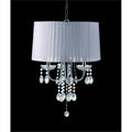 White Glass Chandelier X81276