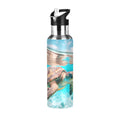 20 oz Insulated Stainless Steel Thermos Bottle with Straw Lid M995