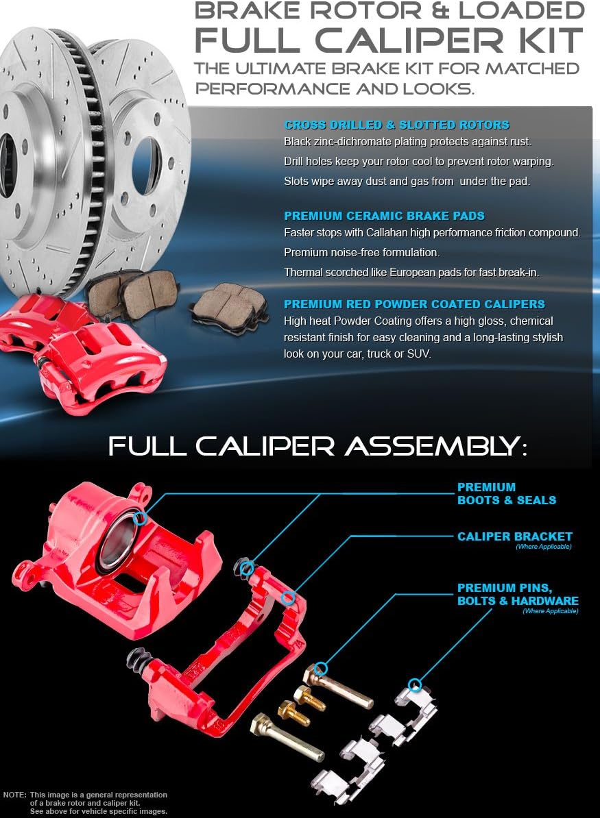 Brake Rotors + Ceramic Pads + Clips X9678
