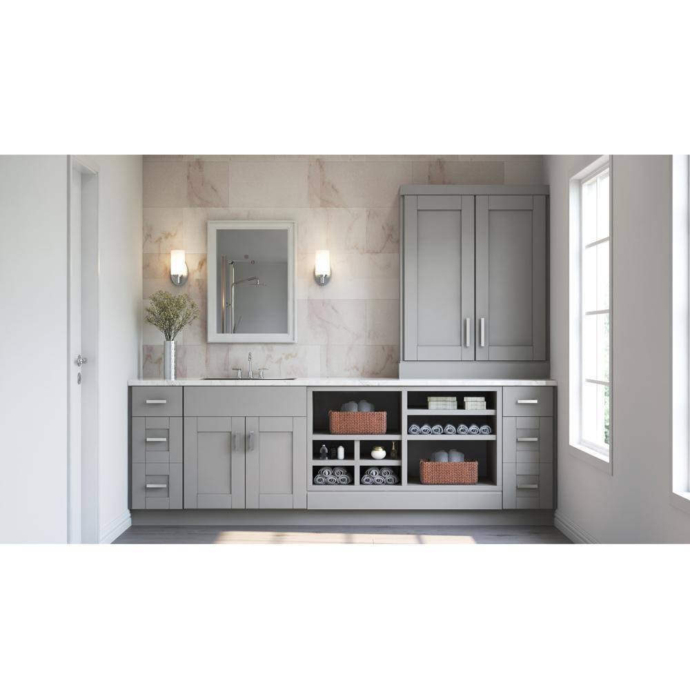 12x34.5x24 in. Base Kitchen Cabinet with Drawer Glides in Dove Gray H973